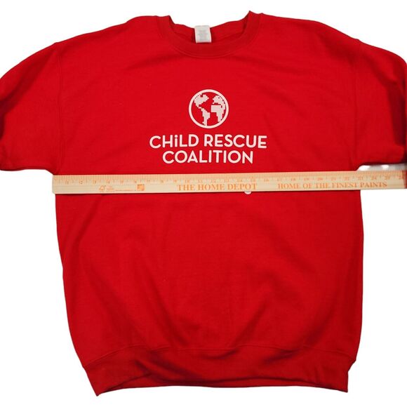 Child Rescue Coalition Sweatshirt Gildan Adult L Red NWOT - Picture 5 of 6